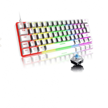 MambaSnake Gaming Klavye Beyaz Mavi Switch